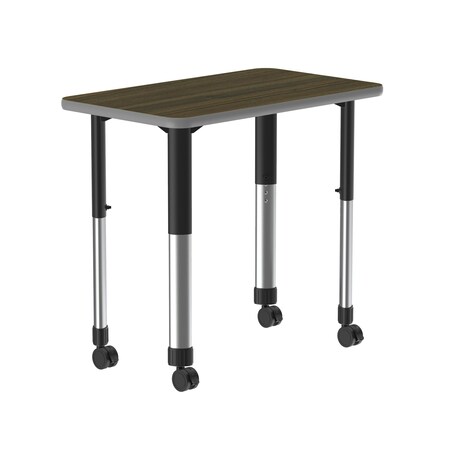 Correll TFL Collaborative Desk - Casters - Rec AD3420TF-REC-01-09-13-CK